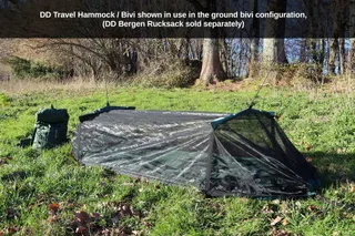 DD TRAVEL Reishangmat Waterdicht Met Klamboe Dubbellaags Olijfgroen — miniatuur 5