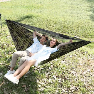 TRAVEL BIRD Camping Hangmat met Klamboe 2 Personen 290x140cm Licht — miniatuur 7