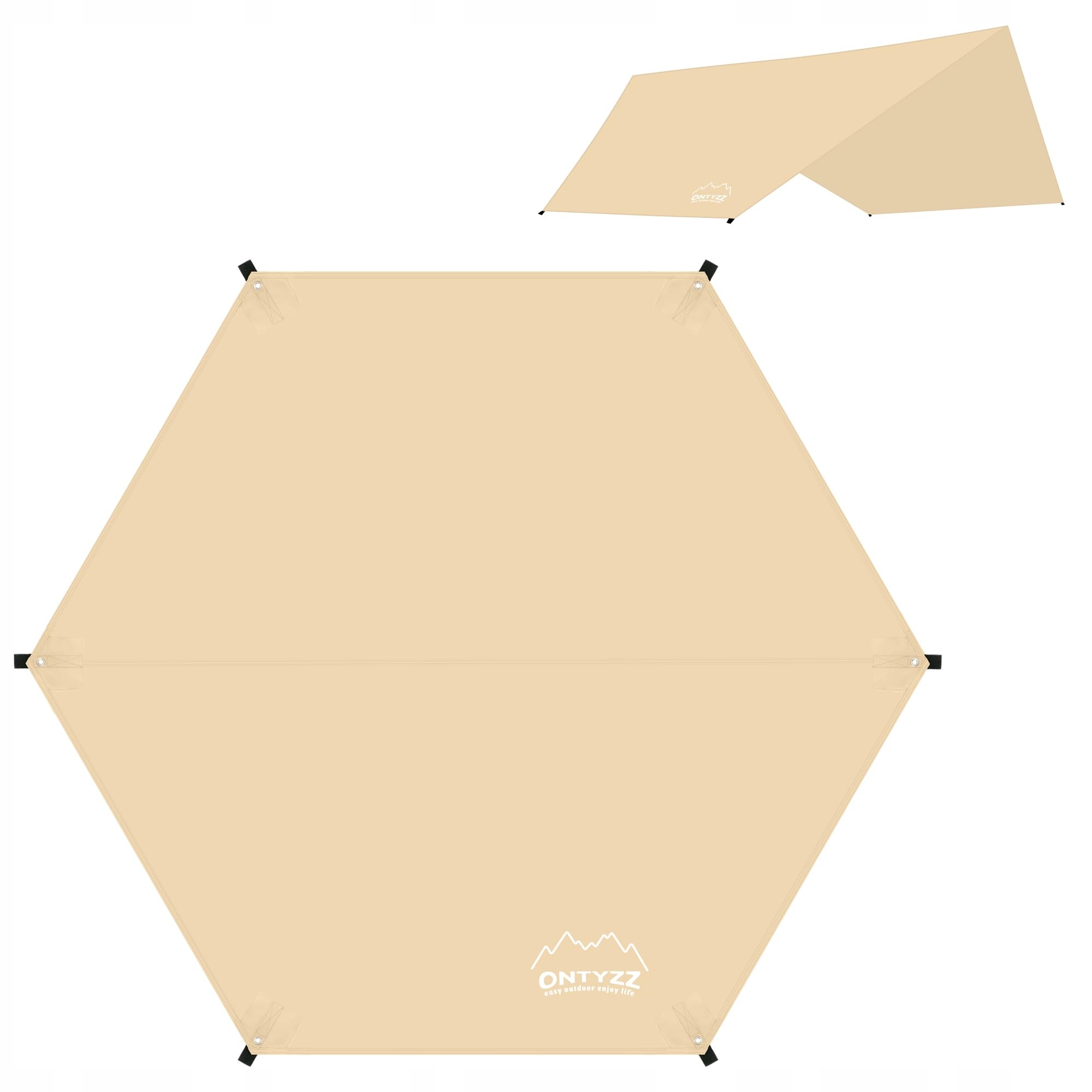 OUTDOOR Zeiltentbodem Waterdicht Licht met Ringen 3,3x3,3M