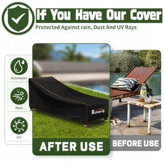 RIMWIG Waterdichte Hoes Tuinligstoel 200x75x40/70cm — miniatuur 5