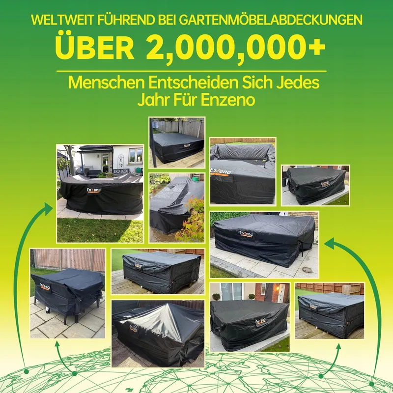ENZENO Tuinmeubelhoes Waterdicht 180x120x74cm Winter 420D — foto 6