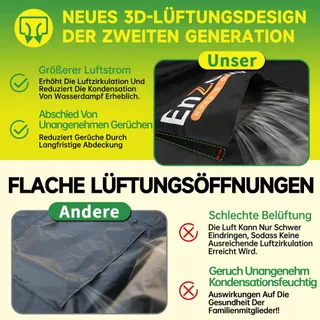 ENZENO Tuinmeubelhoes Waterdicht 180x120x74cm Winter 420D — miniatuur 5