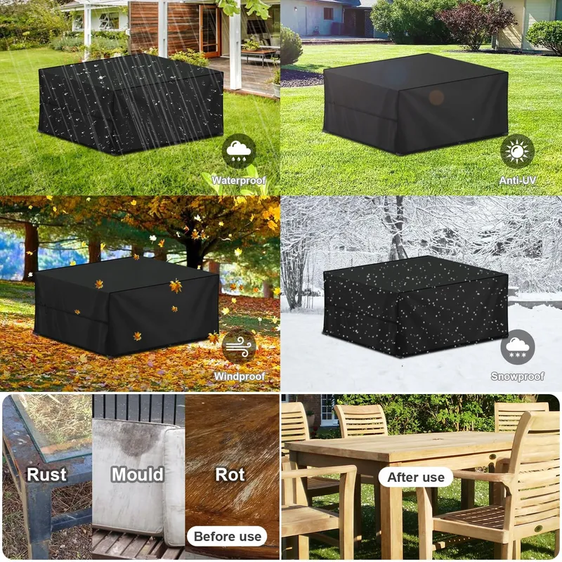 LAMUNI Hoes Tuinmeubelen Waterdicht 420D Oxford 220x180x80cm — foto 5