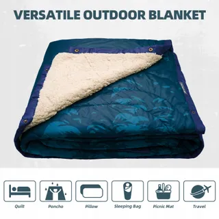 KAWAGEBO Campingdeken Licht Waterdicht Reizen 200x145cm — miniatuur 3