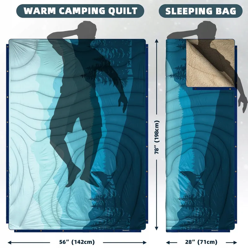KAWAGEBO Campingdeken Licht Waterdicht Reizen 200x145cm — foto 4