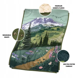 KAWAGEBO Campingdeken Outdoor Licht Waterafstotend Reizen — miniatuur 3