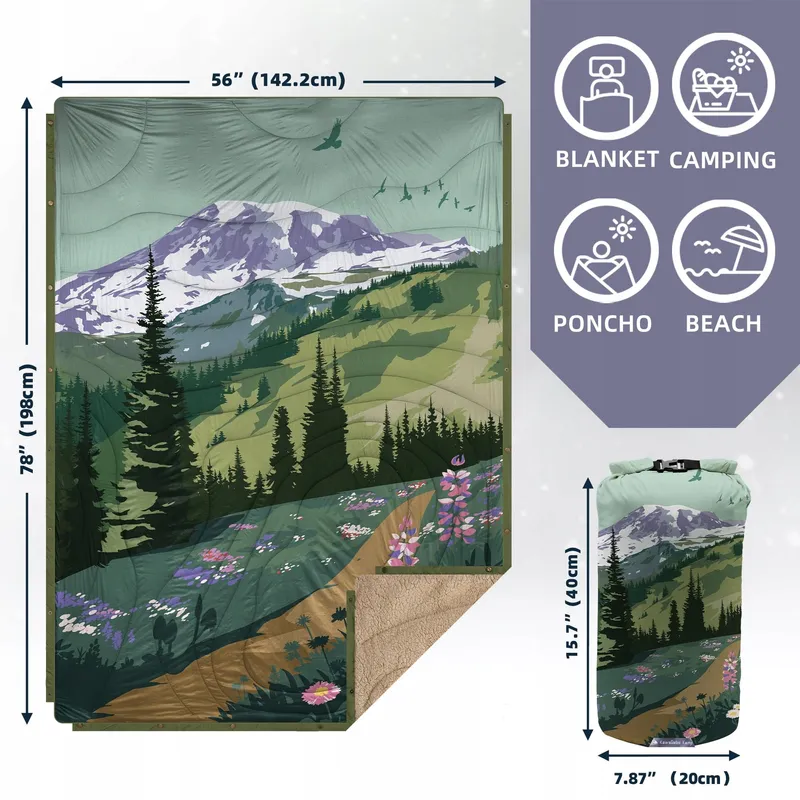 KAWAGEBO Campingdeken Outdoor Licht Waterafstotend Reizen — foto 4