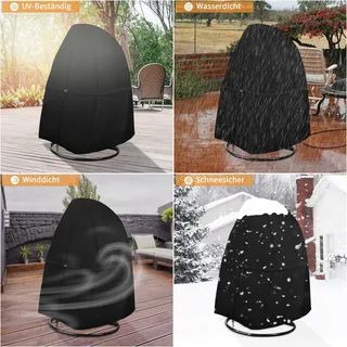 DOKON Hoes voor Hangstoel Waterdicht Rits UV 190x115cm — miniatuur 3