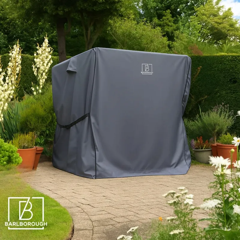 BARLBOROUGH Waterdichte Hoes Tuinschommel 2-Persoons Antracietgrijs — foto 6