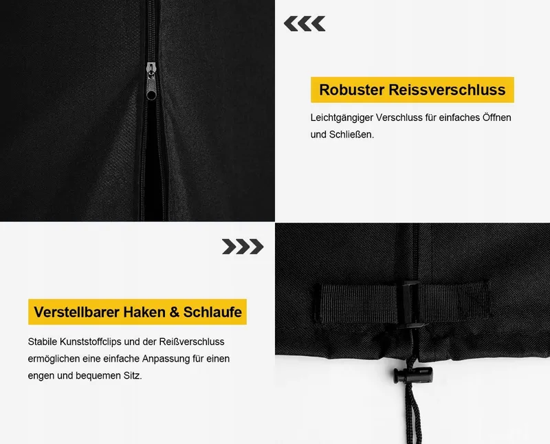 DOKON Beschermhoes Hangstoel Waterdicht Rits Koord 190x115cm — foto 6