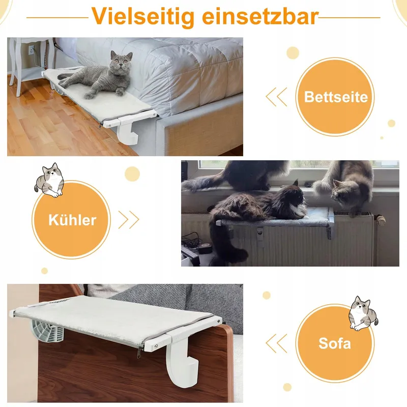 GUUSII HOME Kattenhangmat Radiator Raam 56x34,5cm — foto 4