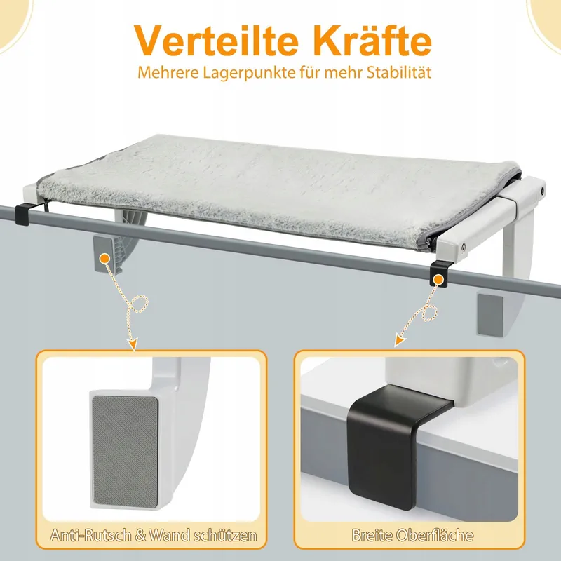 GUUSII HOME Kattenhangmat Radiator Raam 56x34,5cm — foto 6