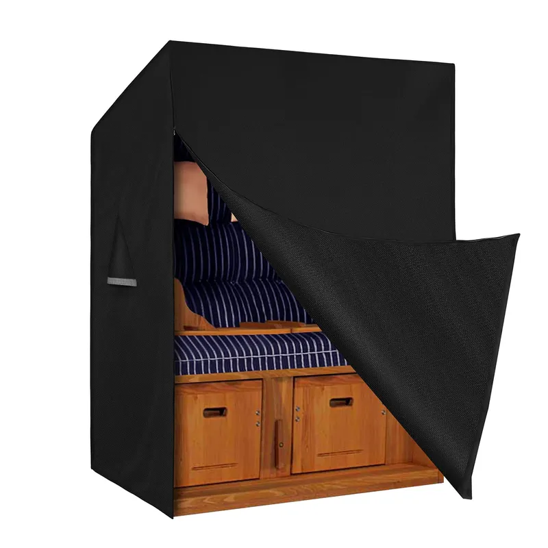 DOKON Strandstoelhoes Waterdicht UV-bestendig 135x105x175cm Zwart — foto 1