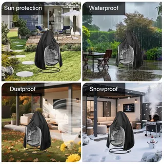YOTUTUN Hoes Hangstoel Waterdicht 210D Oxford 190x115cm — miniatuur 5