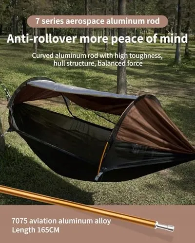 TRAVEL BIRD Hangmattent met Klamboe en Afdak 290x140cm Camping — foto 5