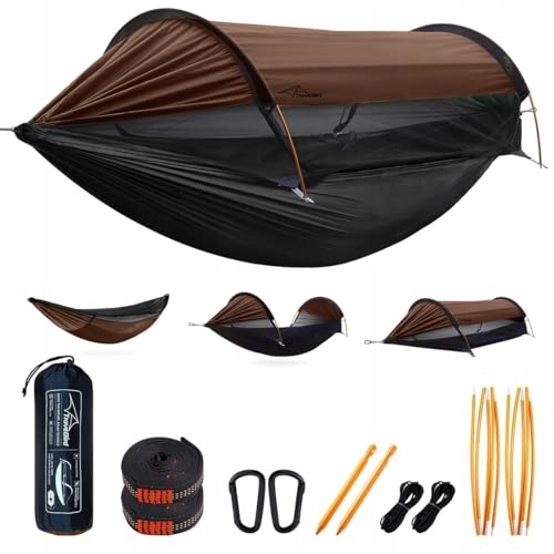 TRAVEL BIRD Hangmattent met Klamboe en Afdak 290x140cm Camping