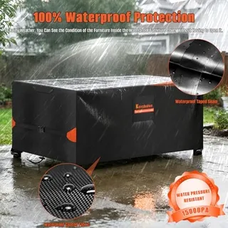 KOVSHUIWE Hoes Tuinmeubelen Waterdicht 250x250x90cm UV-bestendig — miniatuur 4