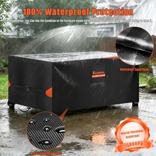 KOVSHUIWE Hoes Tuinmeubelen Waterdicht 250x250x90cm UV-bestendig — foto 4