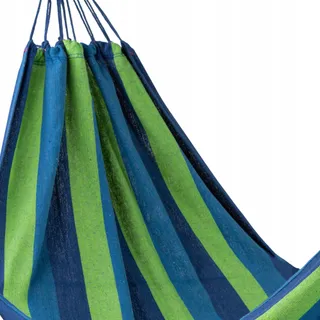 AKTIVE Katoenen Hangmat Camping Tuin 200x100cm 200kg Met Draagtas — miniatuur 5