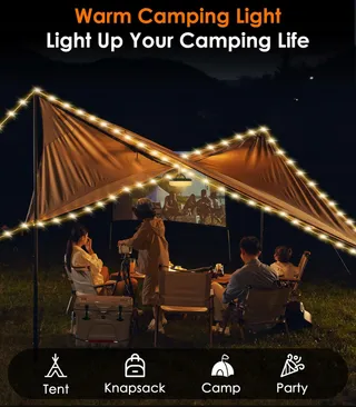 MOKO LED Campinglamp 10M Waterdicht 8 Verlichtingsmodi — miniatuur 9
