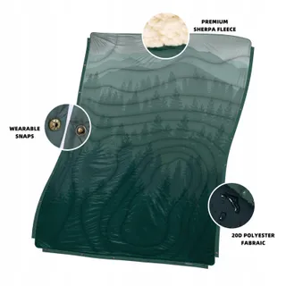 KAWAGEBO Campingdeken Outdoor Licht Waterdicht 200x145cm — miniatuur 7