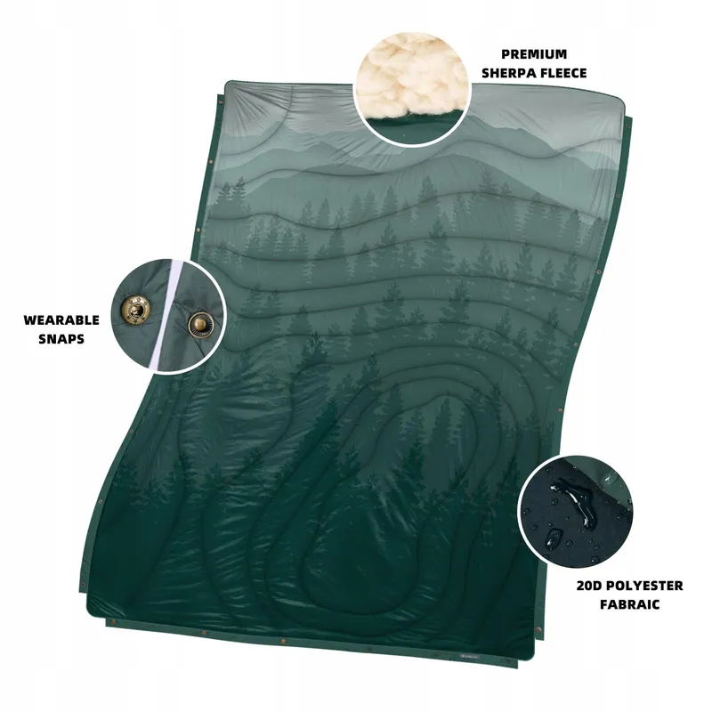 KAWAGEBO Campingdeken Outdoor Licht Waterdicht 200x145cm — foto 7