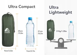 UNIGEAR Ultralichte Camping Slaapmat Opblaasbaar Waterdicht Antislip — miniatuur 5