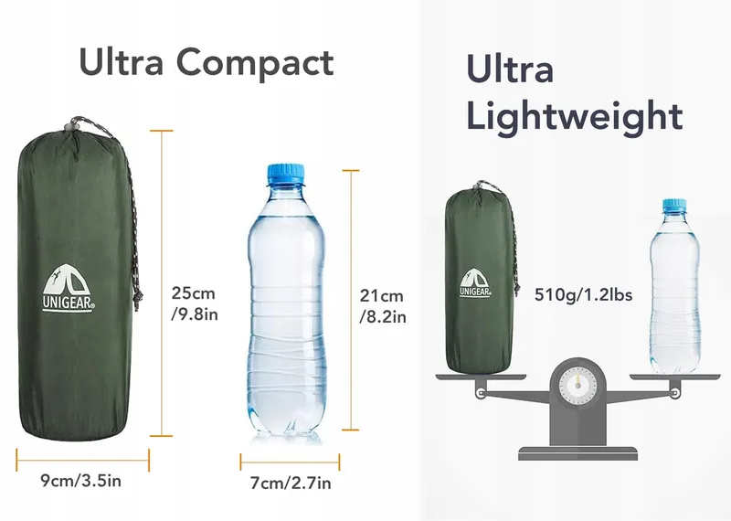 UNIGEAR Ultralichte Camping Slaapmat Opblaasbaar Waterdicht Antislip — foto 5