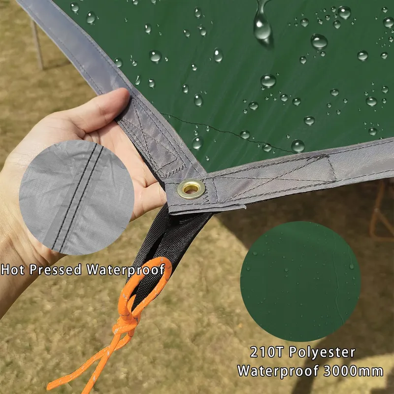 Outdoor Hangmat Tarp Waterdicht Hexagon Camping Survival — foto 4