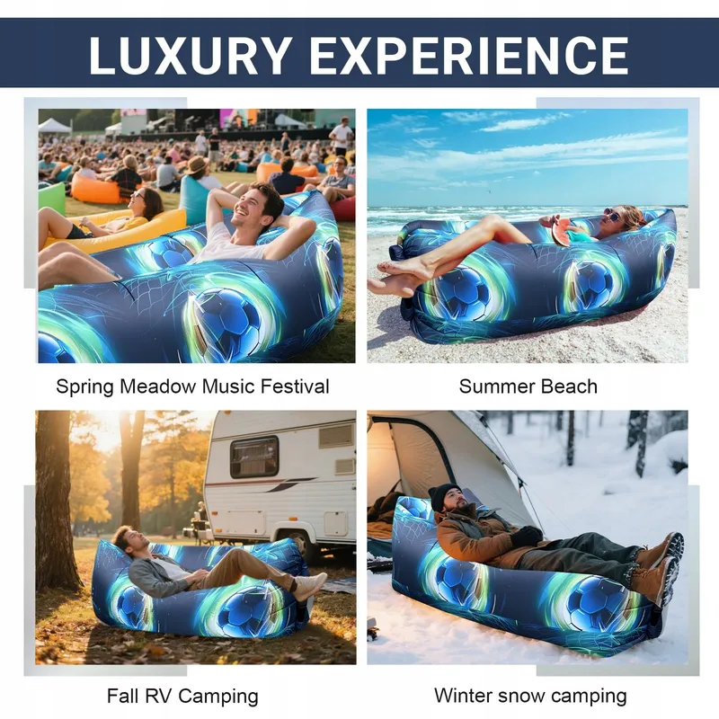 DWAFILL Opblaasbare Camping Bank Strand 230x70cm Outdoor Ligstoel — foto 7