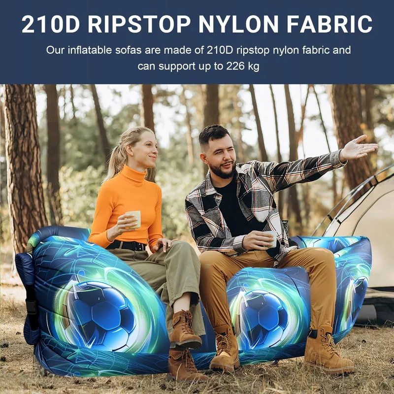DWAFILL Opblaasbare Camping Bank Strand 230x70cm Outdoor Ligstoel — foto 3