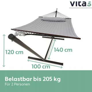 VITA5 Hangmat met Standaard 2 Personen 200kg Outdoor — miniatuur 3