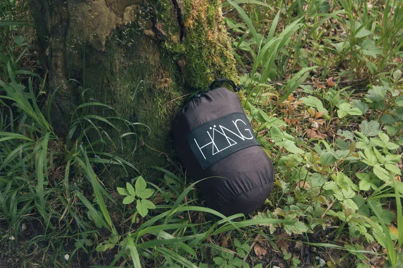 HANG Camping Hangmat Nylon 2 Personen 300x170cm 200kg Zwart-wit — foto 9