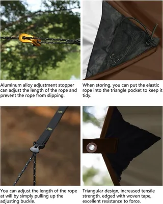 Ultralicht Waterdicht Tentzeil 14ft Camping Wandelen — miniatuur 5