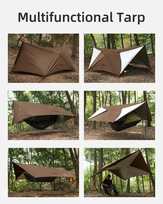 Ultralicht Waterdicht Tentzeil 14ft Camping Wandelen — miniatuur 2