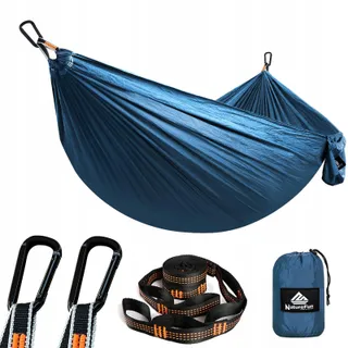 NATUREFUN Ultralichte Hangmat 300kg Nylon Ademend Sneldrogend — miniatuur 1