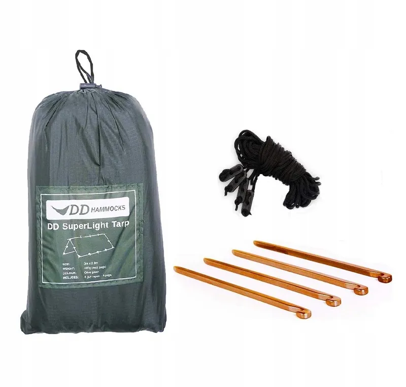 DD HAMMOCKS Superlicht Tarp Waterdicht Nylon Olijfgroen Camping — foto 1
