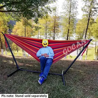 GOCAN Dubbele Katoenen Hangmat 2 Personen 250x160cm 300kg — miniatuur 7