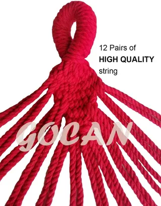 GOCAN Dubbele Katoenen Hangmat 2 Personen 250x160cm 300kg — miniatuur 5