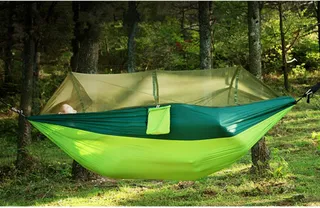 Camouflage Camping Hangmat met Klamboe 2 Personen 260x140cm 200kg — miniatuur 6