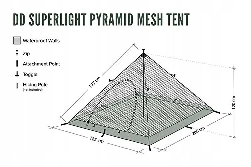 DD HAMMOCKS Piramidetent Binnennet Muggennet Superlicht — foto 3