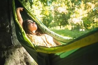 HÄNG Camping Hangmat Nylon 2 Personen 300x170cm tot 200kg Groen — miniatuur 2