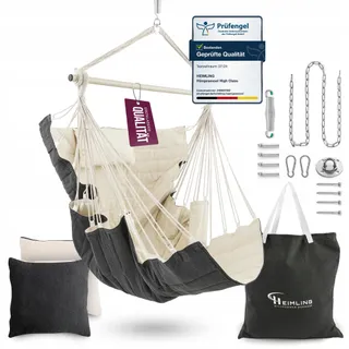 HEIMLING Hangstoel XXL Set Ophanging 3 Kussens tot 150kg Versie 1 — miniatuur 1