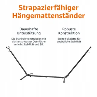AMAZON BASICS Hangmatstandaard 274cm Verstelbaar Stevig — miniatuur 4
