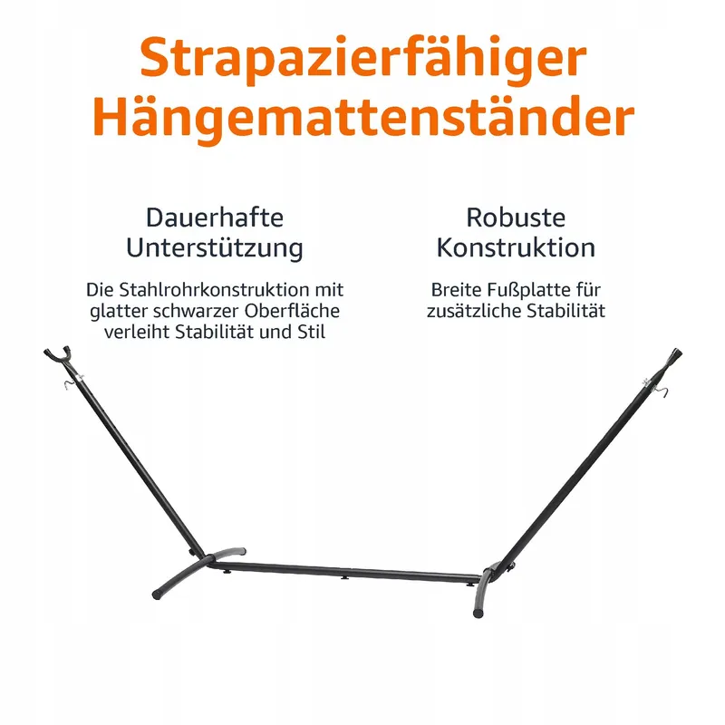 AMAZON BASICS Hangmatstandaard 274cm Verstelbaar Stevig — foto 4