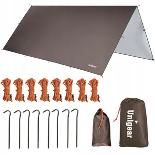 UNIGEAR Tarp Waterdicht Hangmatzeil Camping Regenbescherming — miniatuur 1