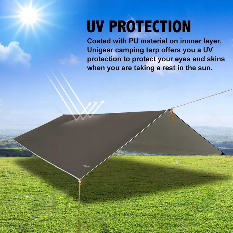 UNIGEAR Tarp Waterdicht Hangmatzeil Camping Regenbescherming — foto 4