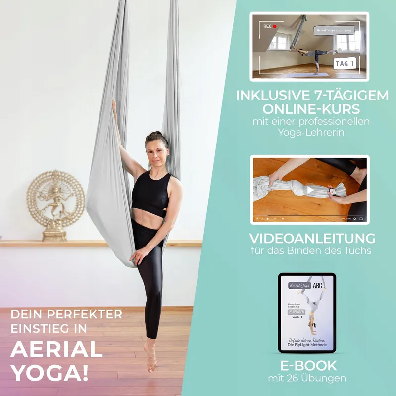 YOSANA Hangmat Complete Set Nylon 5m x 26m TUV Goedgekeurd — foto 2