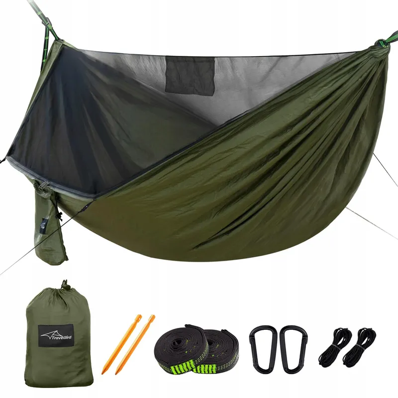 TRAVEL BIRD Camping Hangmat Muskietennet Groot 2 Personen 290x140cm — foto 1