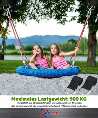 ALECPEA Montageset Schommels Hangmatten 900kg Karabijnhaken — miniatuur 6